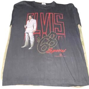 CRONIES Vintage Elvis Presley 68 Special Tee, Size Large / P2P 23”